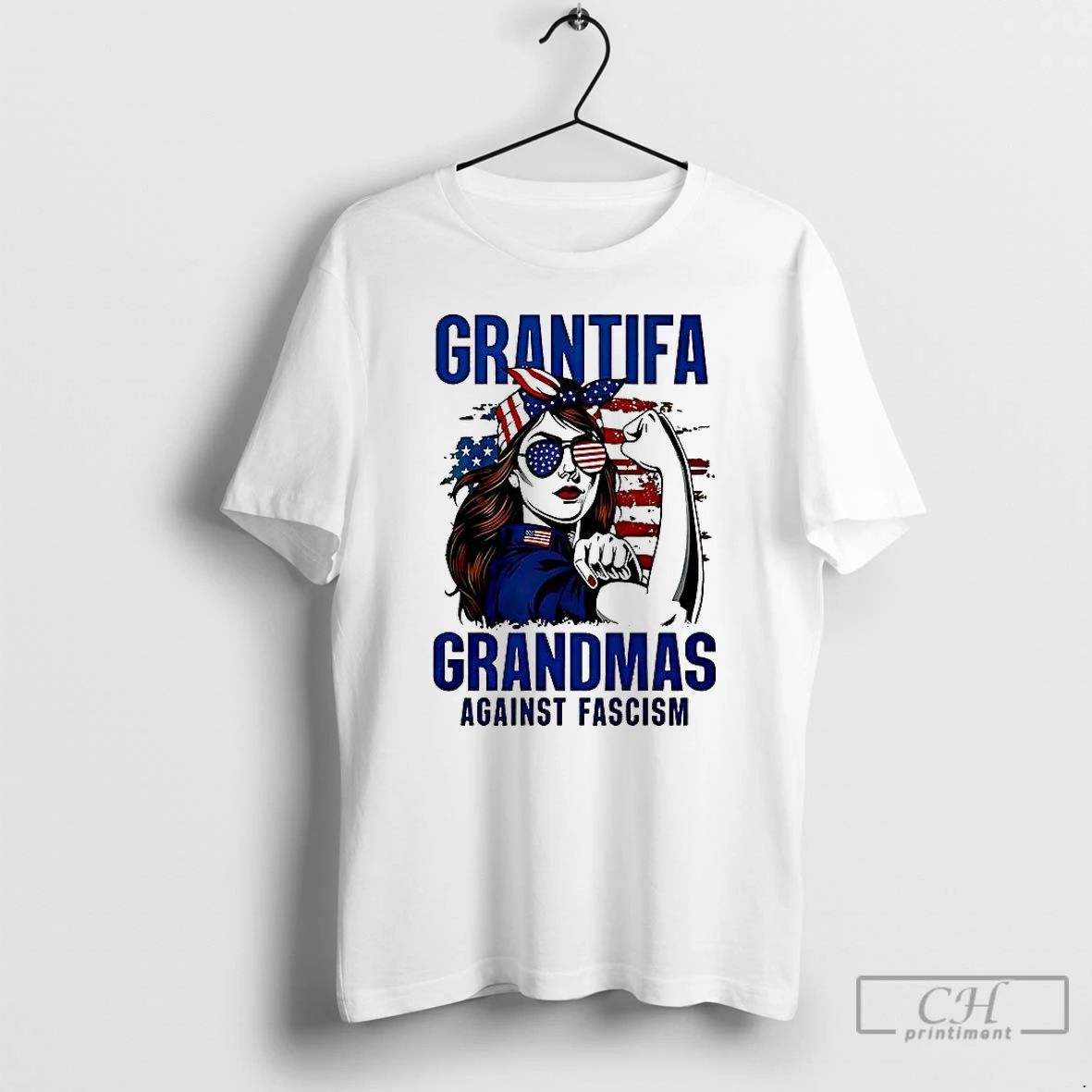 Classic Grantifa Grandmas Against Fascism Woman Stronger T Shirts