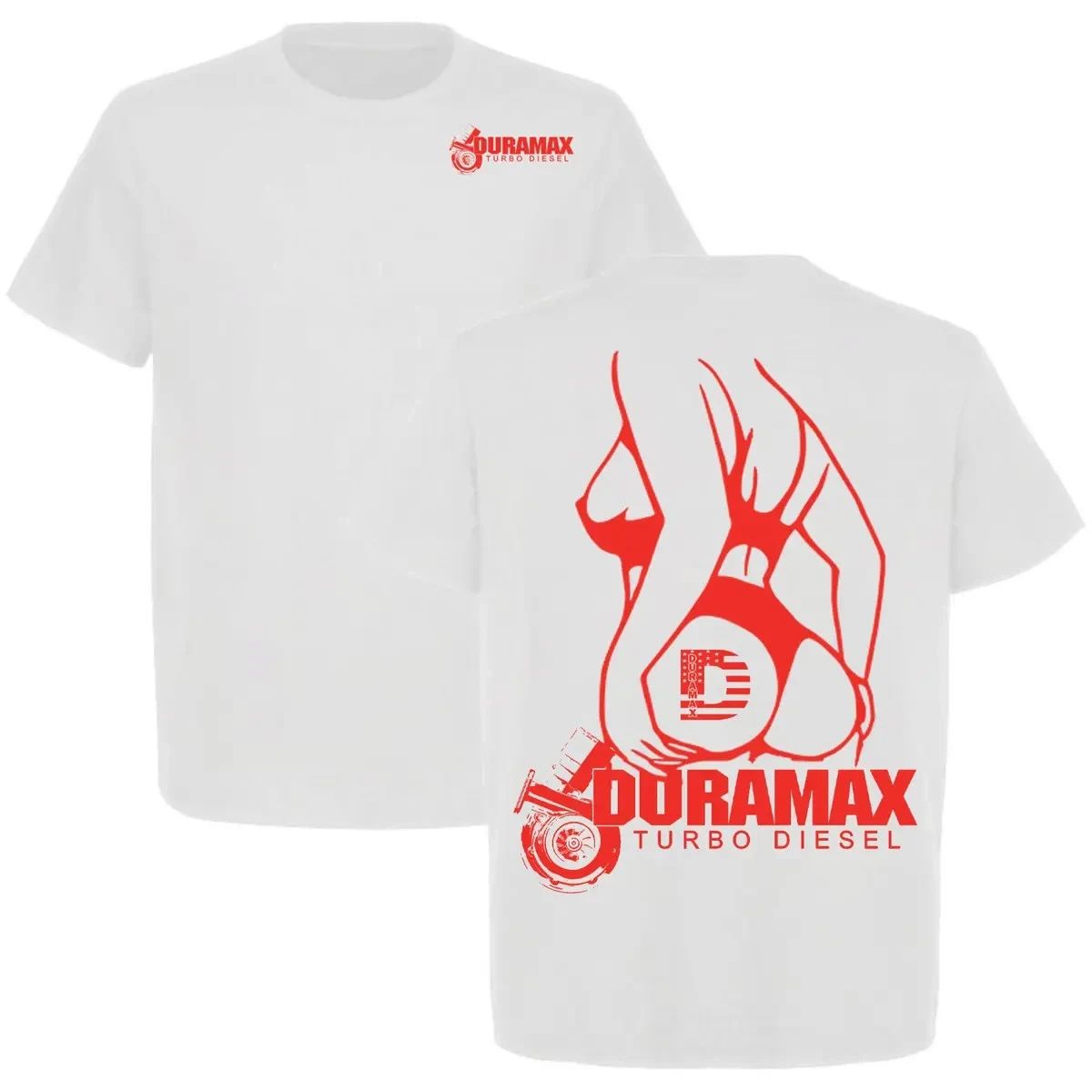 Duramax Turbo Diesel T-Shirt Funny Truck Mechanic Graphic Tee