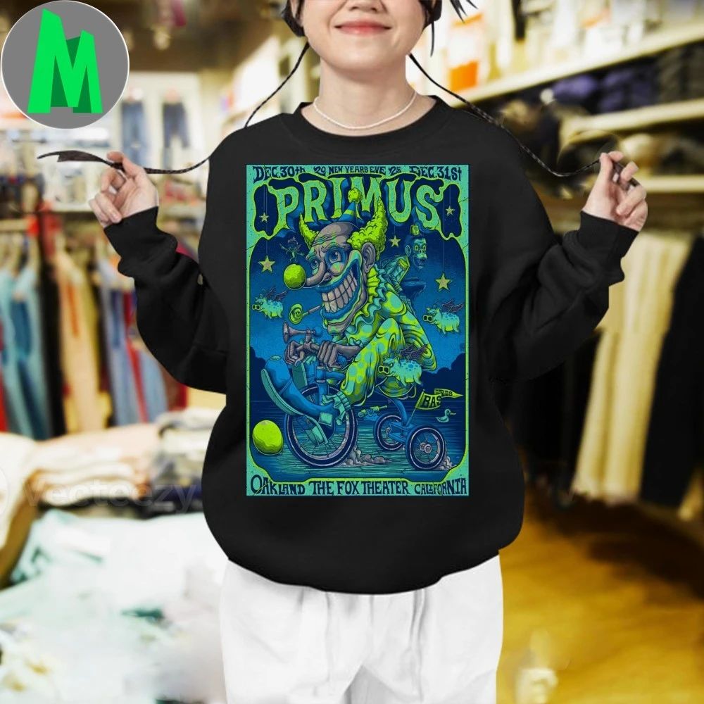 Primus Fox Theater Oakland Ca Dec 30-31 2025 Poster Shirt