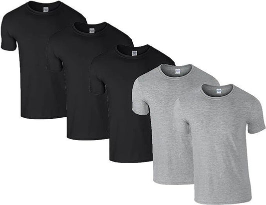 Gildan Men's 64000 T-Shirt Boys Top (Pack of 5)