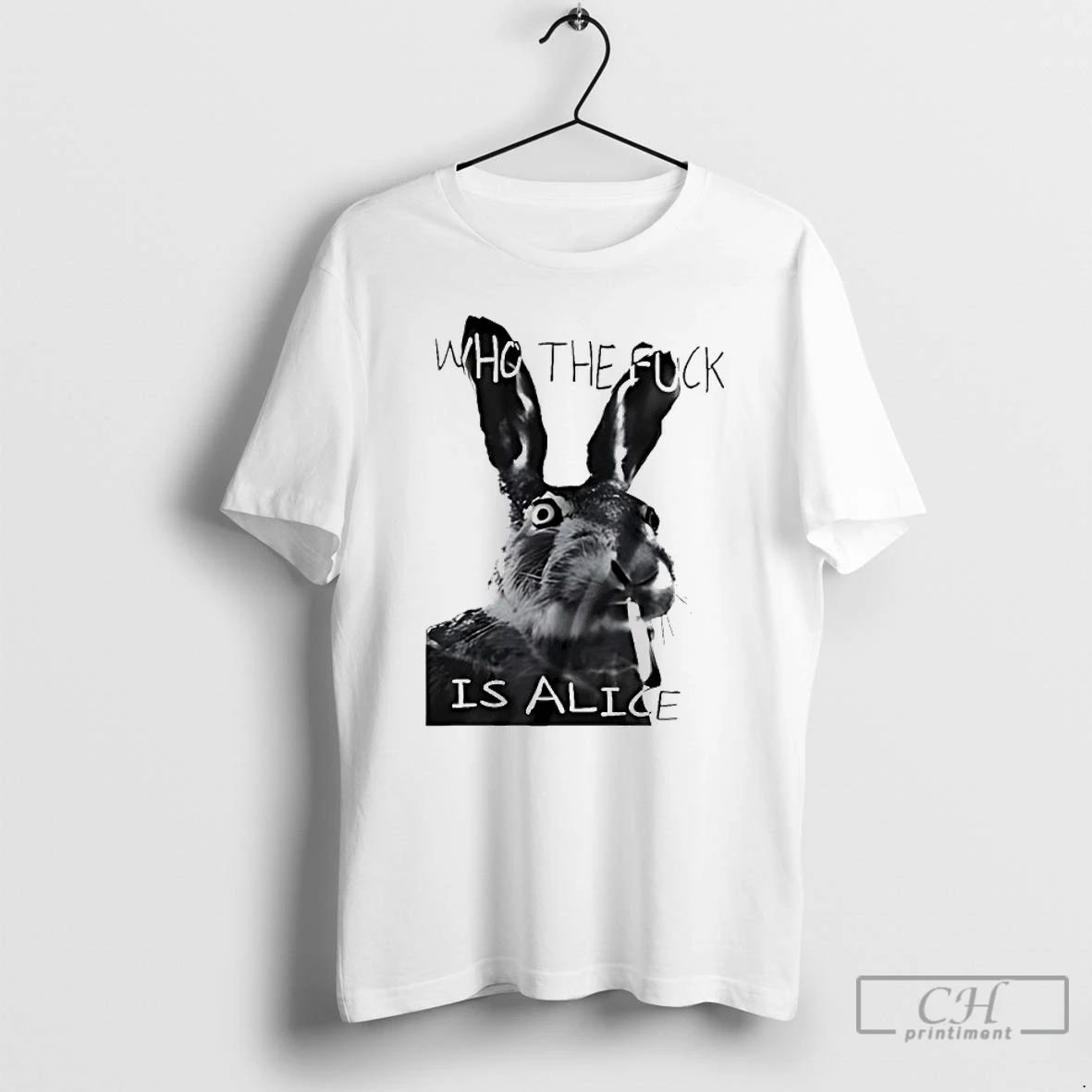 Classic Rabbit Smoking Who The Fuck Is Alice T Shirts