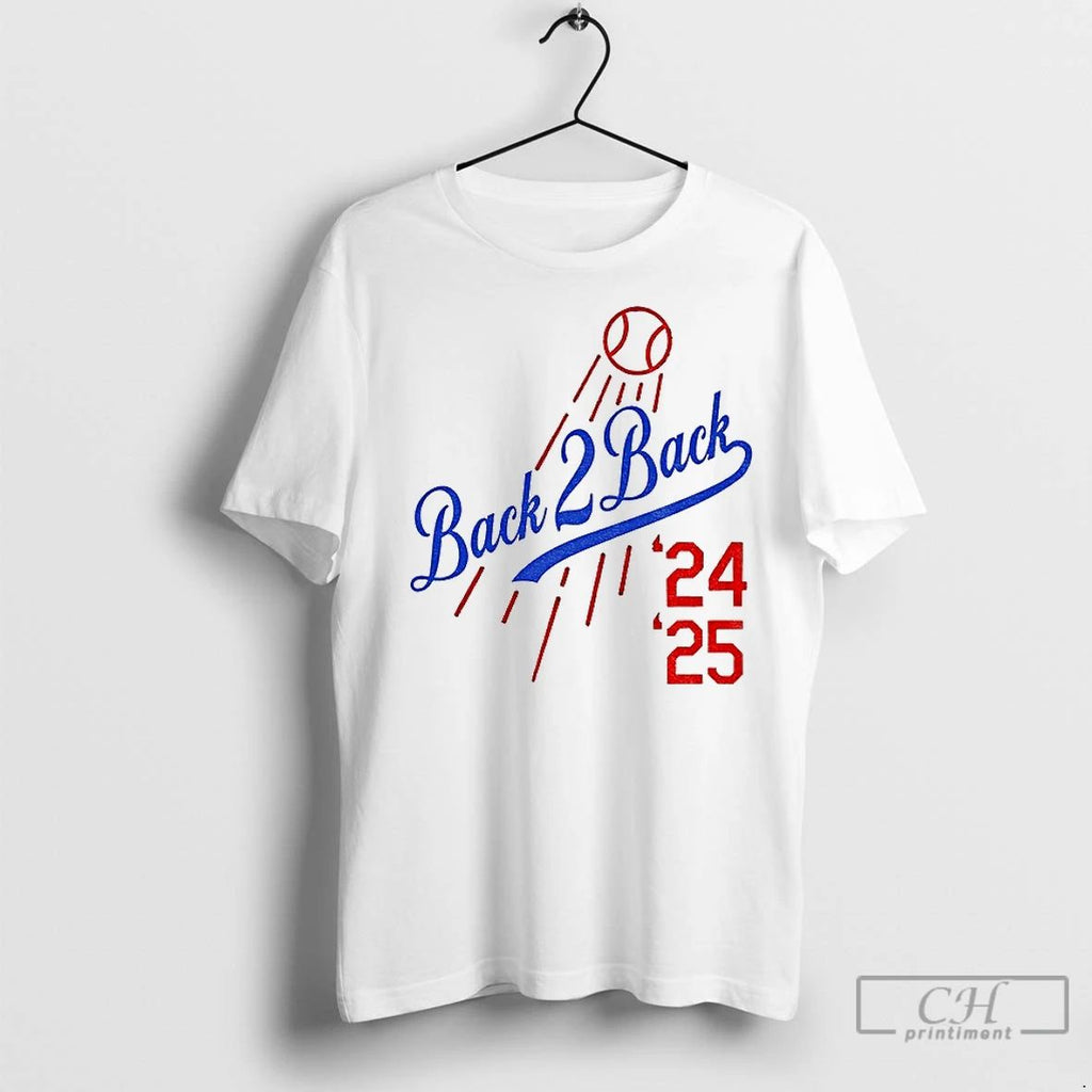 Classic Los Angeles Dodgers Back 2 Back World Series 2024 2025 Champions Vintage
