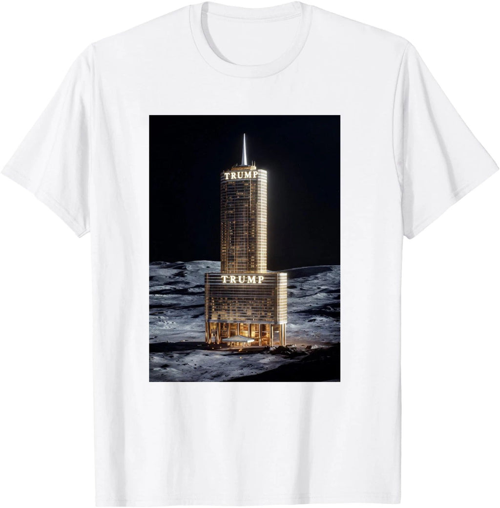 Trump Moon Tower Graphic Tee - Sci-Fi Space Gildan Classic  T-Shirt