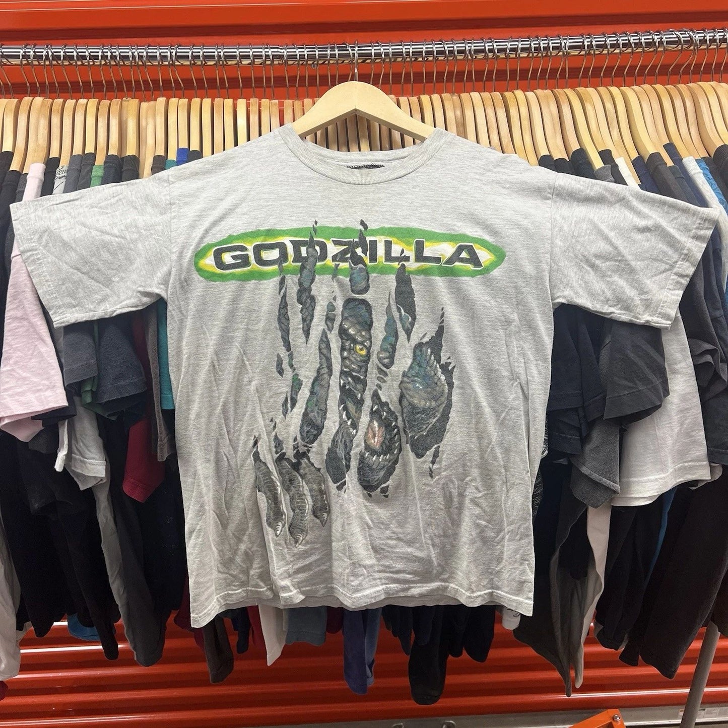 1998 Godzilla Movie Promo T-Shirt Claw Sci-Fi Toho Japanese Brand