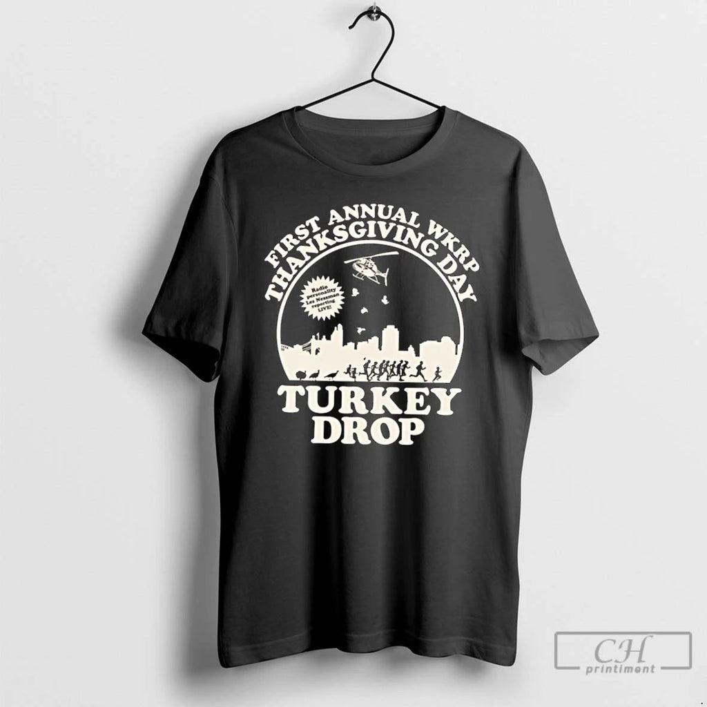 Premium First Annual Wkrp Thanksgiving Day Turkey Drop T Shirts