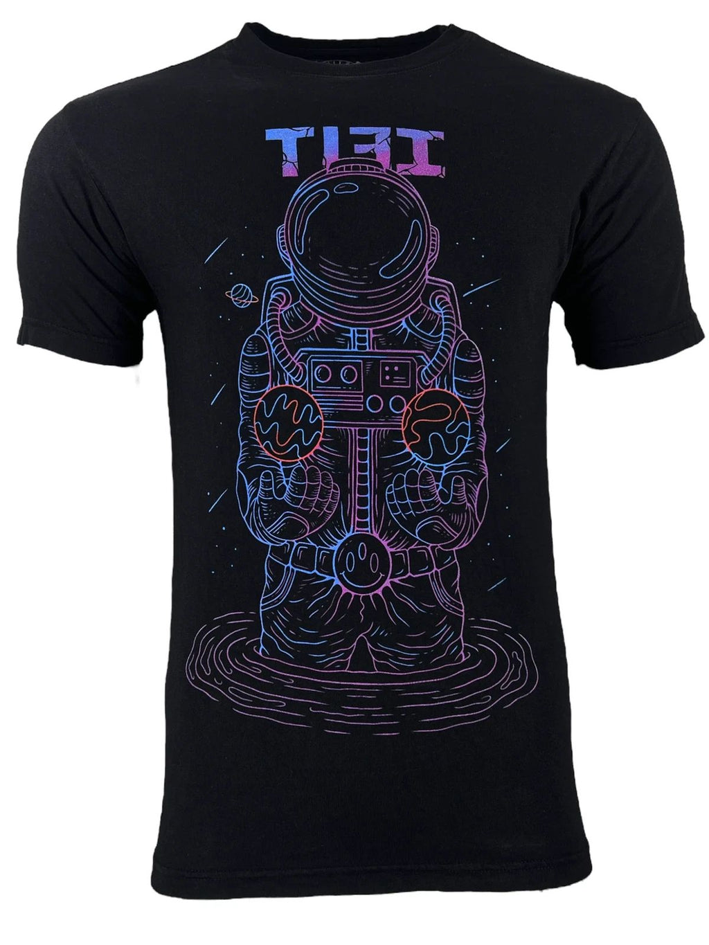 TLFI Men' T-shirt Astronaut Dream Regular Fit Crew neck S-4XL