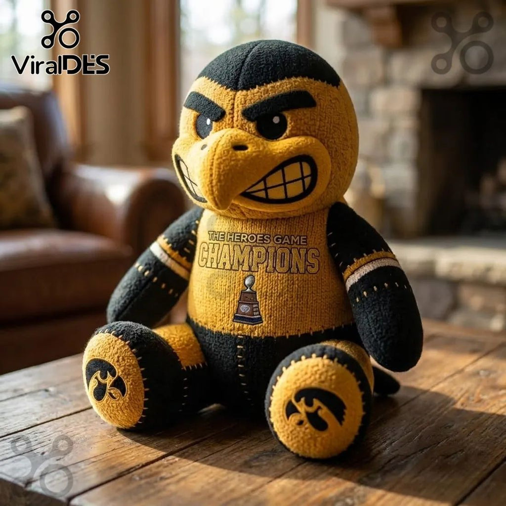 Iowa Hawkeyes Mascot Heroes Game Champions Plush Toy