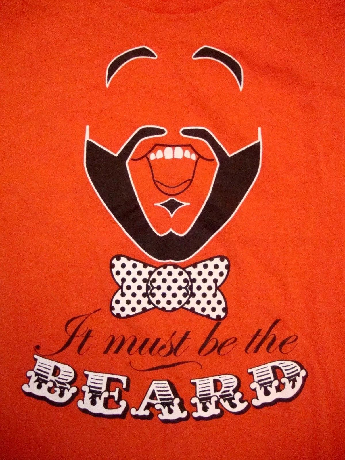 It Must Be The Beard Lovers Daily Thunder Tree And Leaf Clothing Red T Shirt M