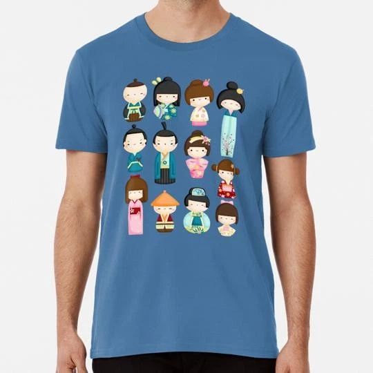 Kokeshi Cute Dolls Size S to 5XL Made in the USA T-Shirt