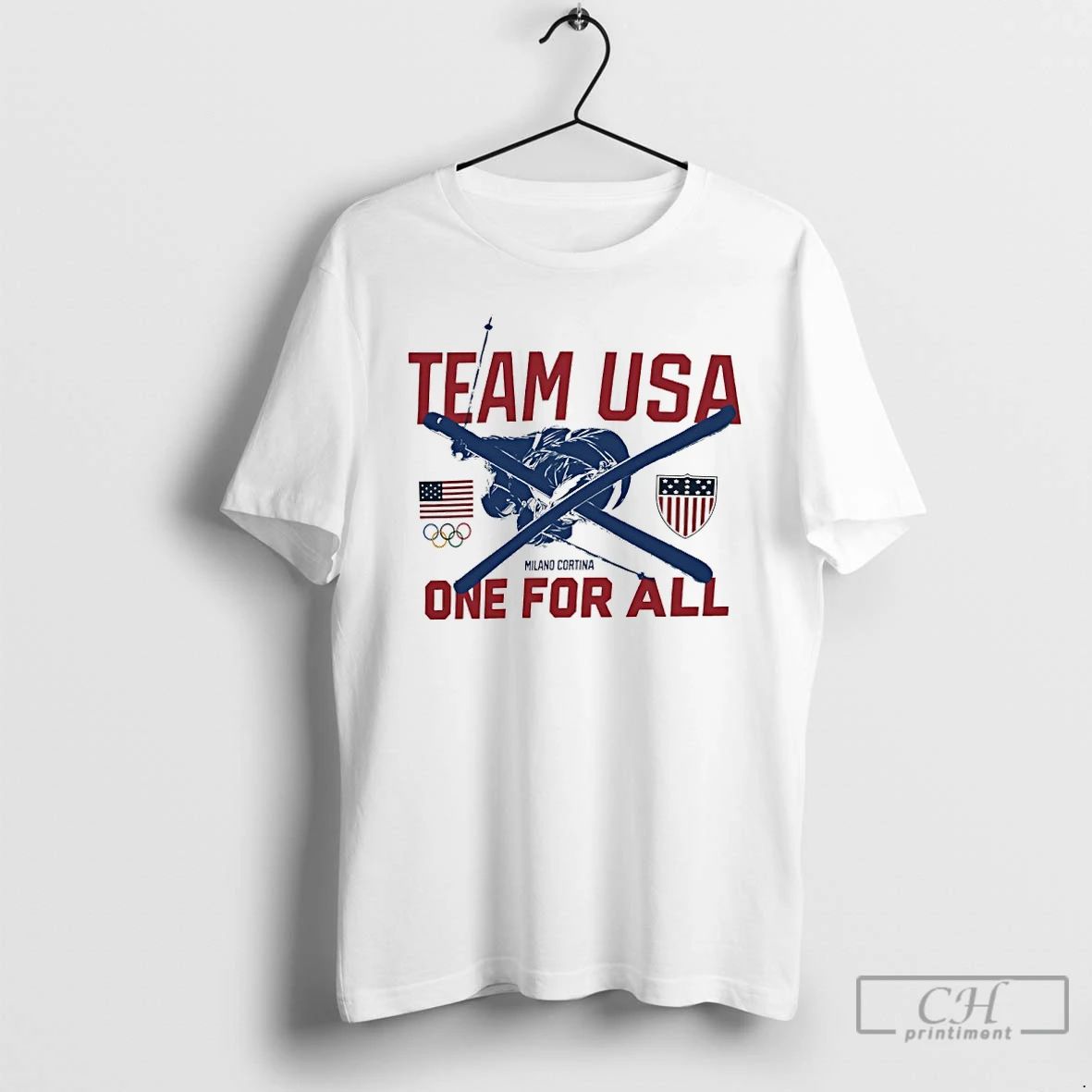 Premium Team Usa One For All 2026 Winter Olympics Freestyle Skiing T Shirts