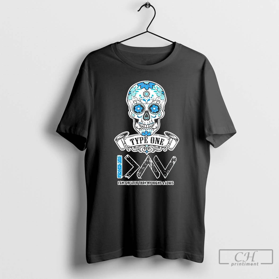 Classic Skull I Am Greater Than My Highs And Lows Christmas T Shirts