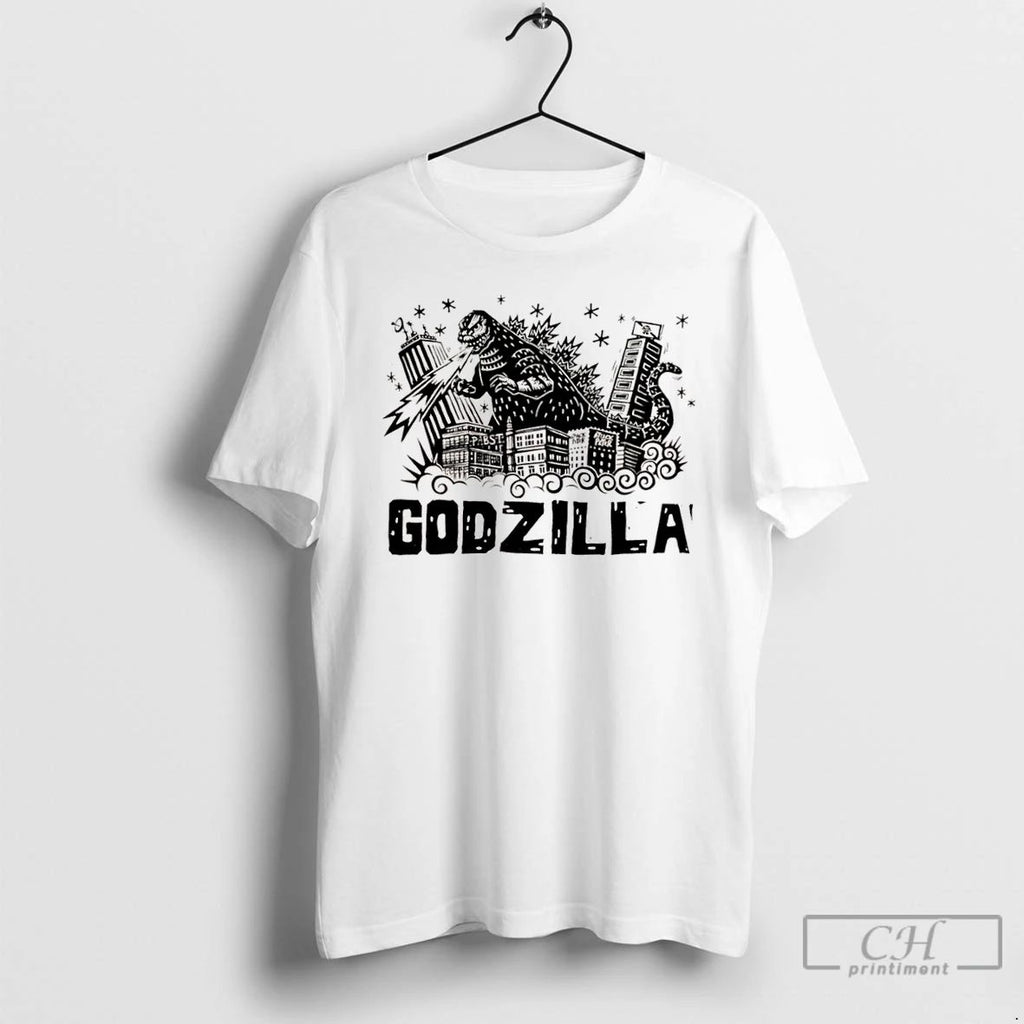 Classic Pbr X Godzilla X Attack Peter Natural T Shirts