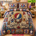 Grateful Dead Dancing Bear Quilt Bedding Set