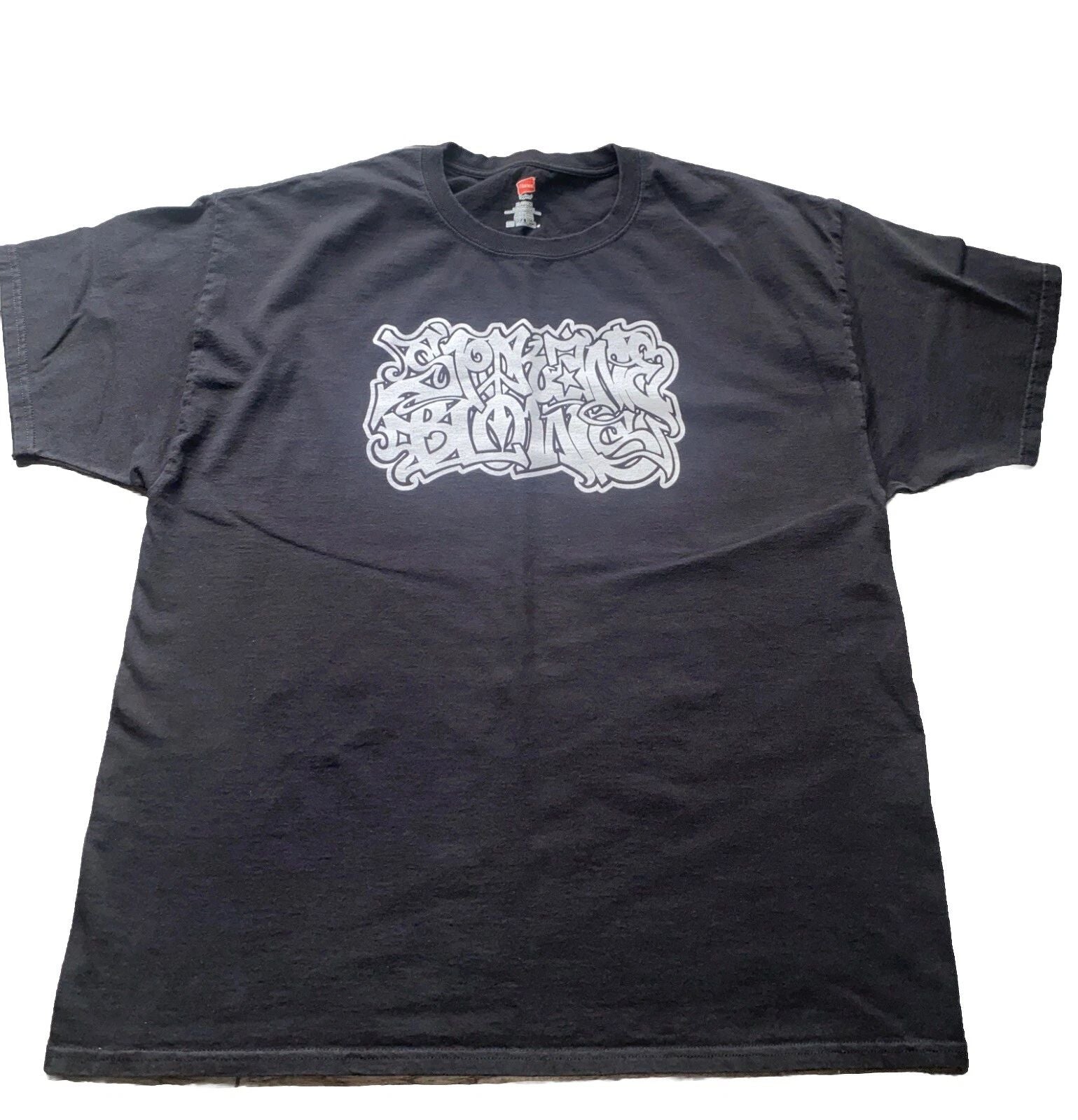 Mens T-Shirt Graffiti XL-Chicano Lettering Tattoo Hip-Hop W-Coast Gangsta Style