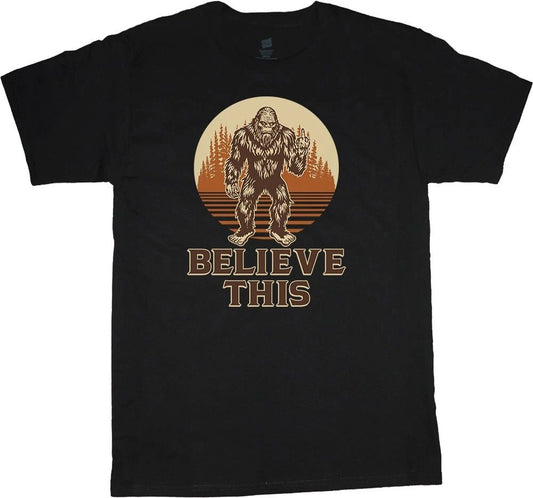 Funny T-shirts Mens Bigfoot Shirts Sasquatch Mens Graphic Tees Rude Offensive