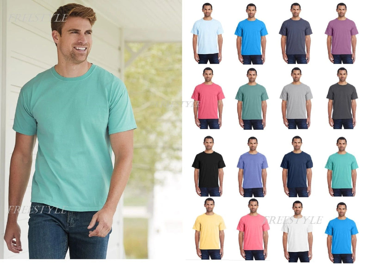 NEW! ComfortWash by Hanes Garment Dyed Short Sleeve Men's T-Shirt GDH100 on SALE