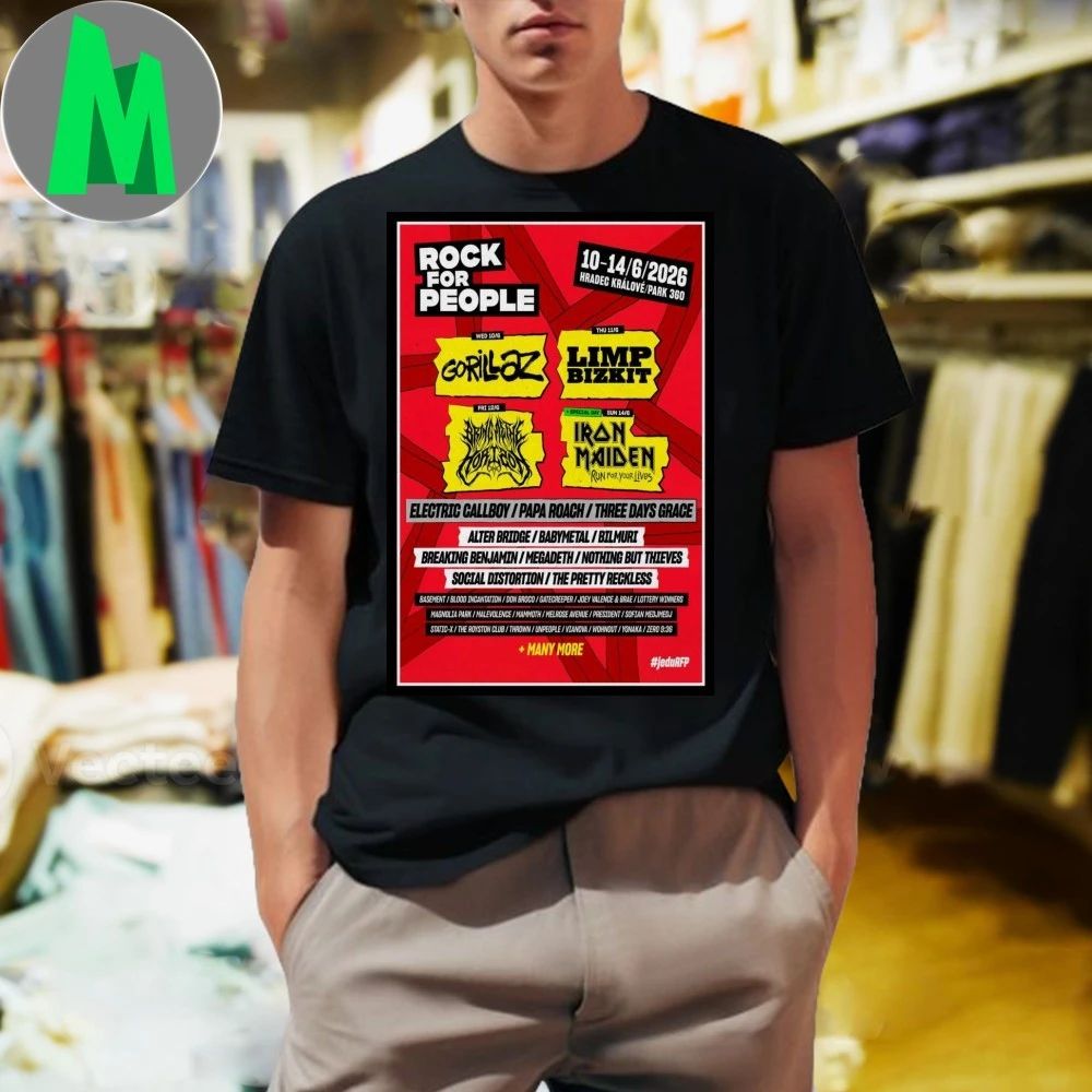 Rock For People Hradec Kralove 2026 Poster Shirt