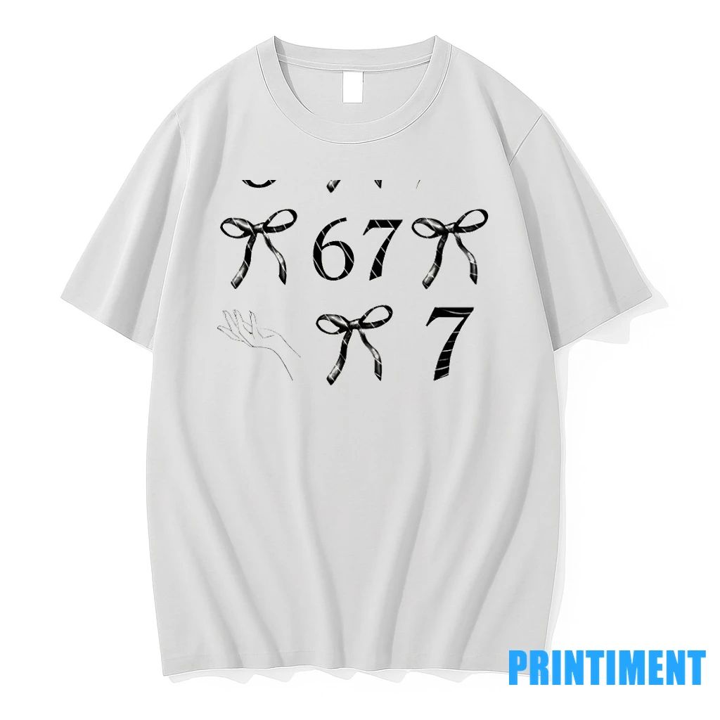 Six Seven 67 Meme Bow Tshirts Sweater