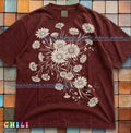 Comfort Colors Checkered Floral Tee Retro Aesthetic Flower Graphic T-Shirt