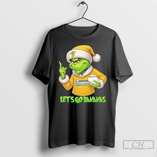 Classic Savannah Bananas Lets Go Bananas Grinch Christmas T Shirts