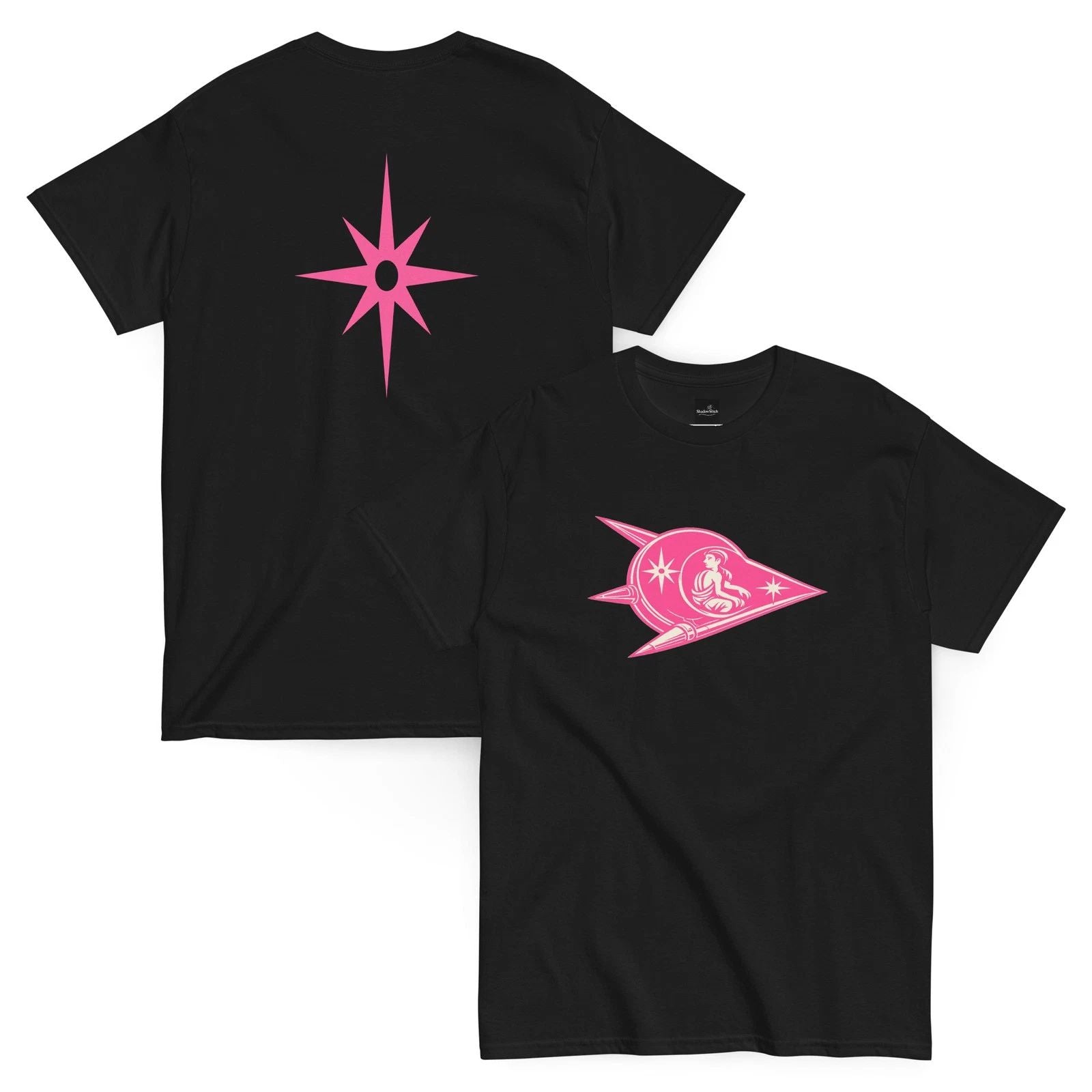 The Star Traveler T-Shirt – Cream Pink Logo