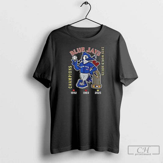 Premium Toronto Blue Jays Baseball World Series Champions 1992 1993 2025 T Shirts