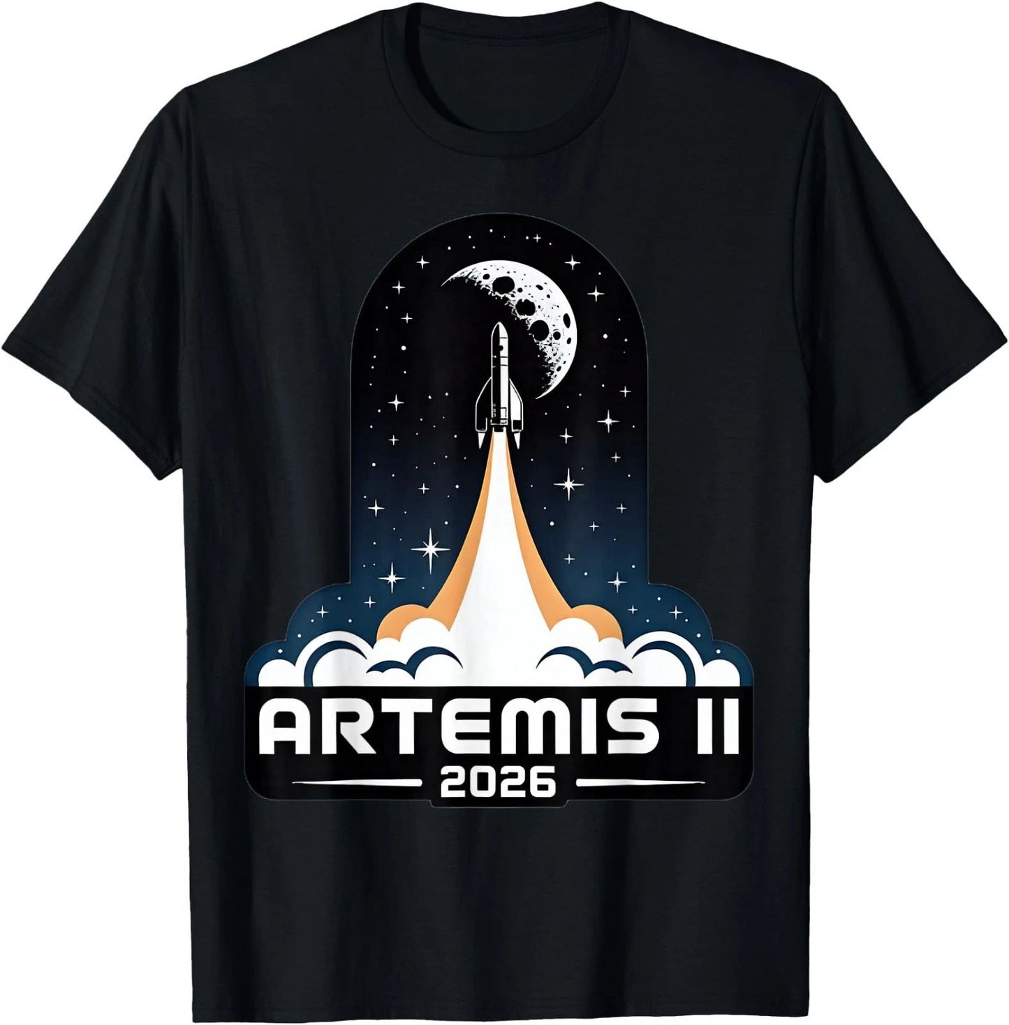 Artemis II Launch to The Moon 2026 Unisex T-Shirt, Gildan 5000