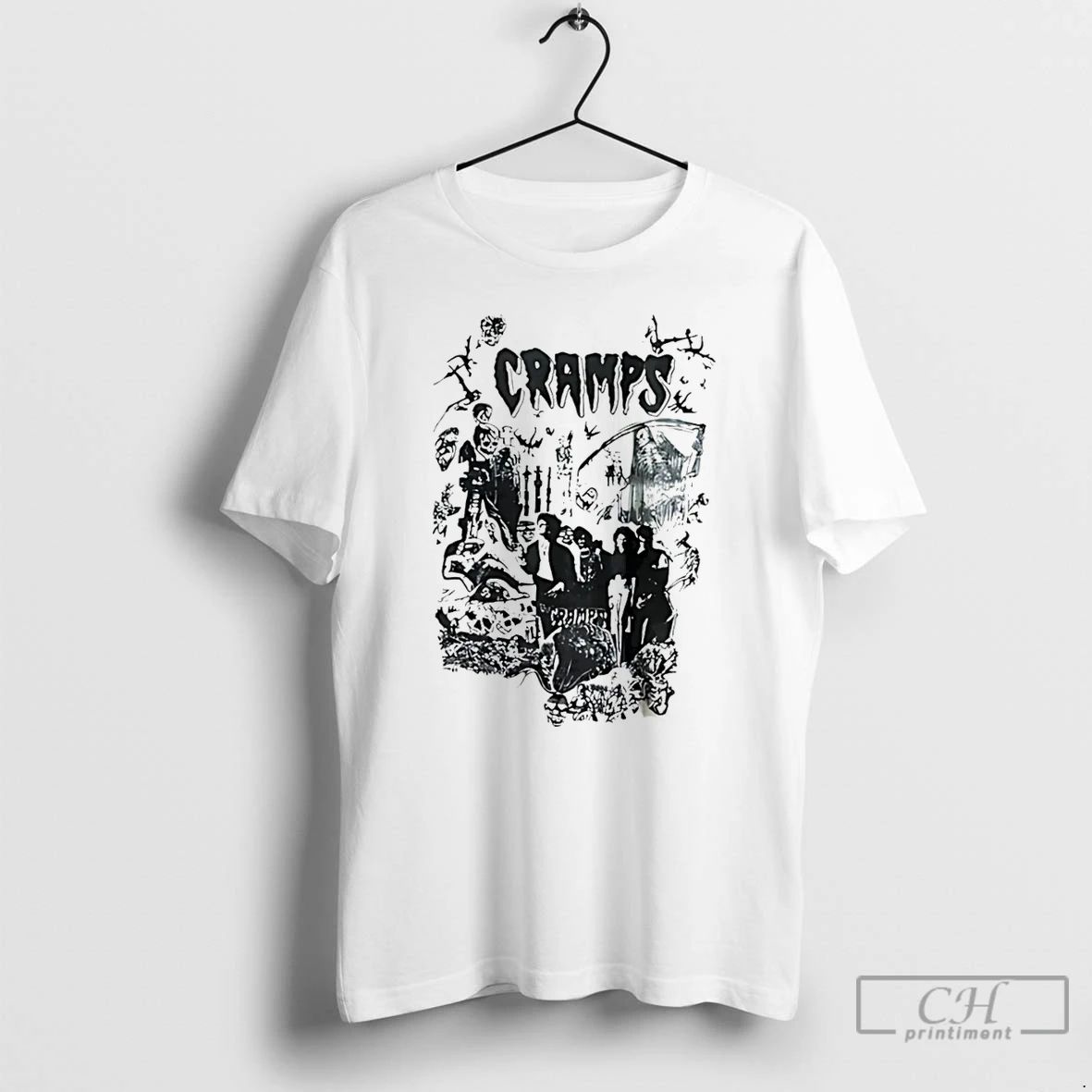 Classic Punk Rock Psychobilly Tour Cramps T Shirts