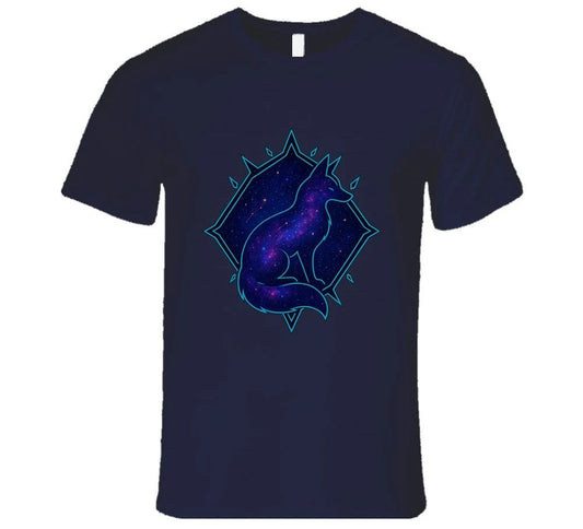Cosmic Fox Galaxy Space Fox Celestial Animal Tee Aesthetic Streetwear T Shirt