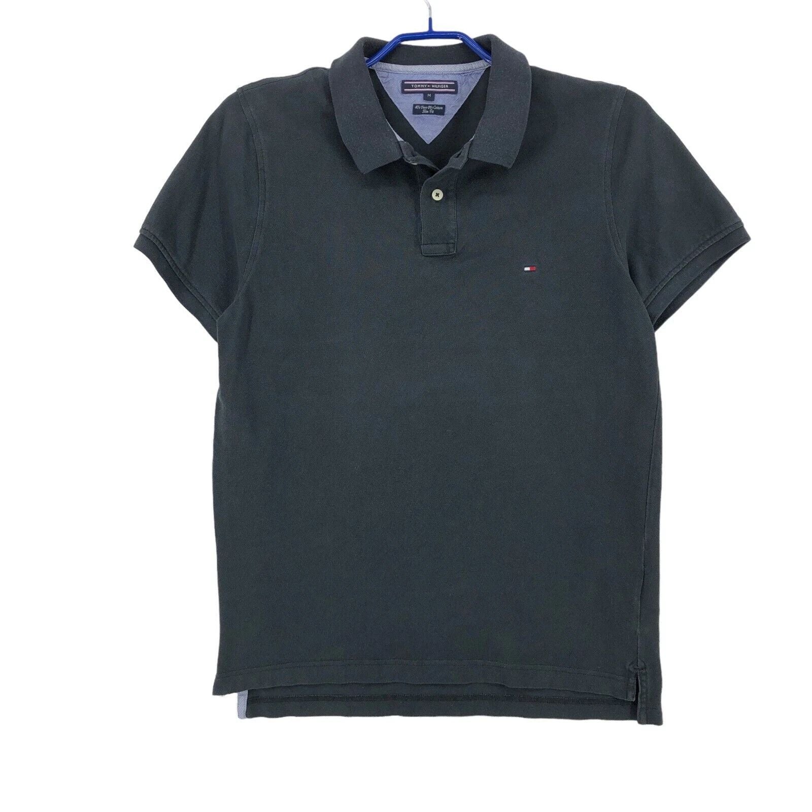 Tommy Hilfiger Men's Slim Fit 40er Two Layers Polo T-Shirt Size M