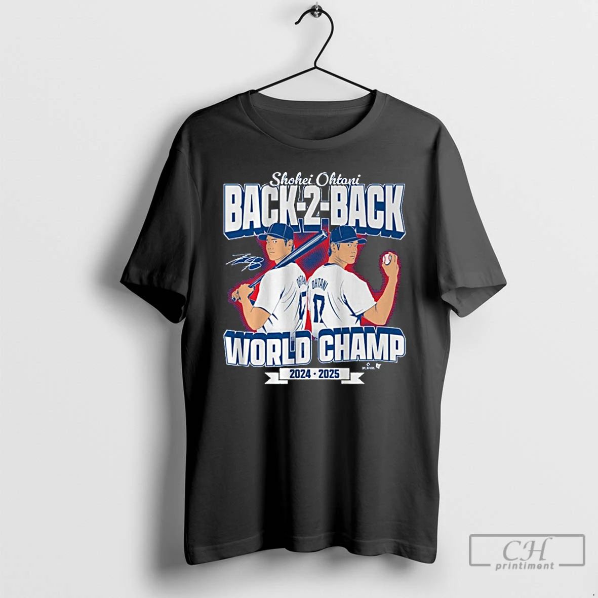 Premium Shohei Ohtani Back To Back World Champs 024 2025 T Shirts