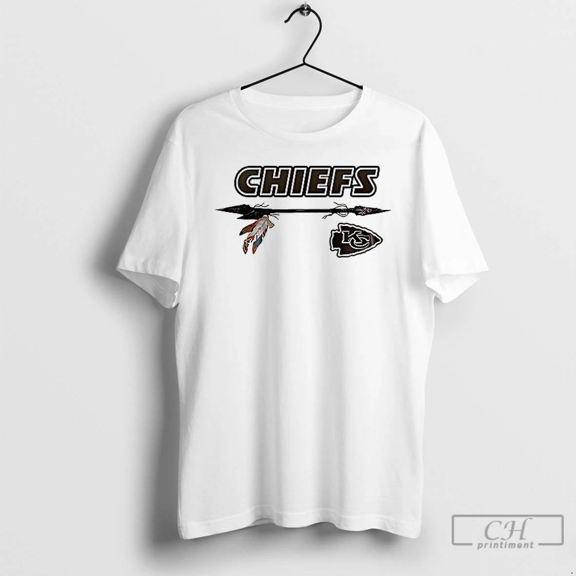 Premium Kansas City Chiefs X Native American Heritage 1 Sided T Shirts