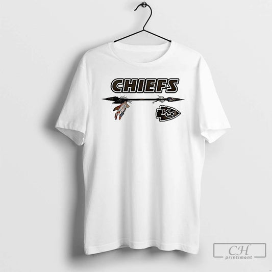 Premium Kansas City Chiefs X Native American Heritage 1 Sided T Shirts