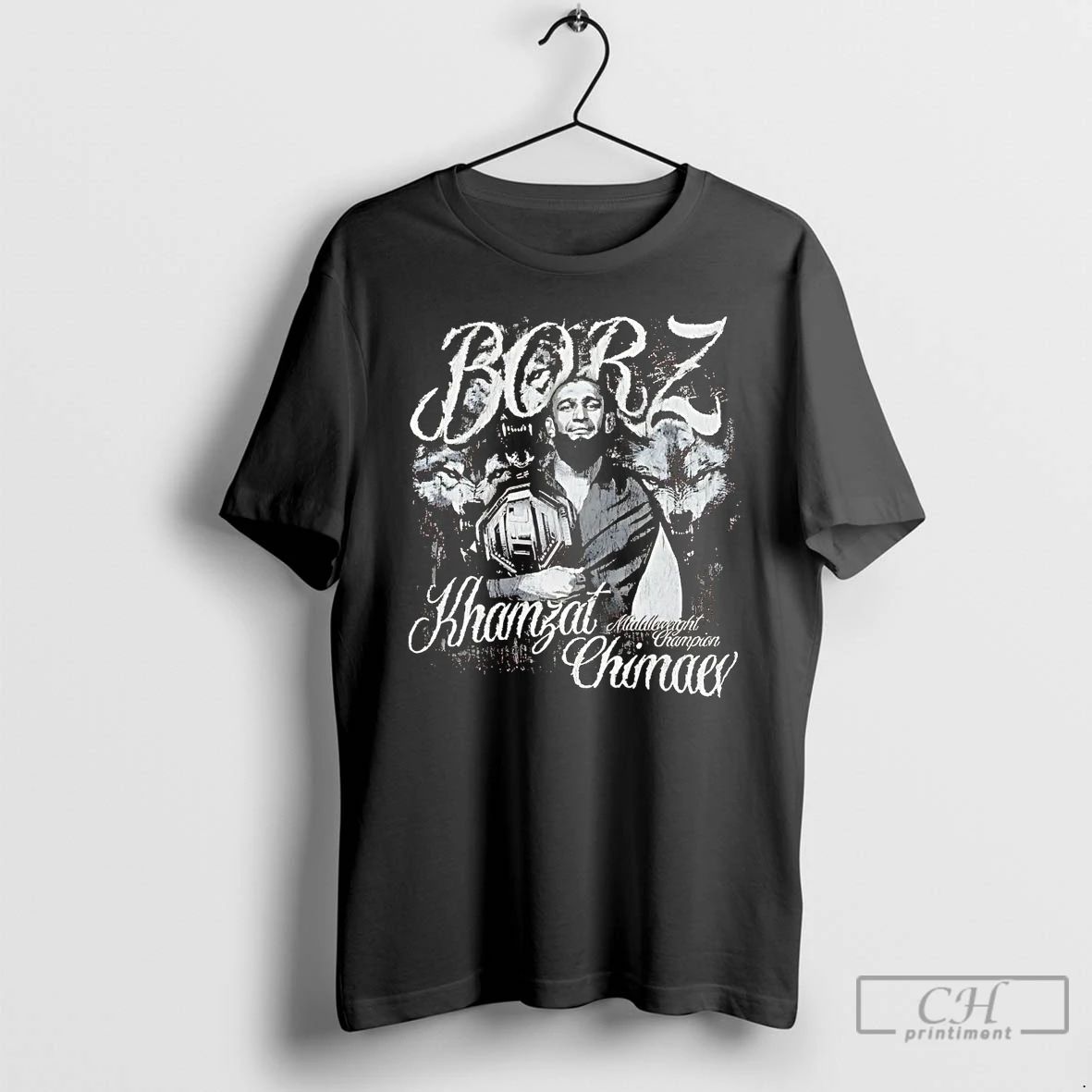 Classic Khamzat Chimaev Borz Middleweight Champions T Shirts