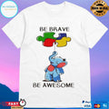Elephant Autism Be Brave Be Awesome T-shirt