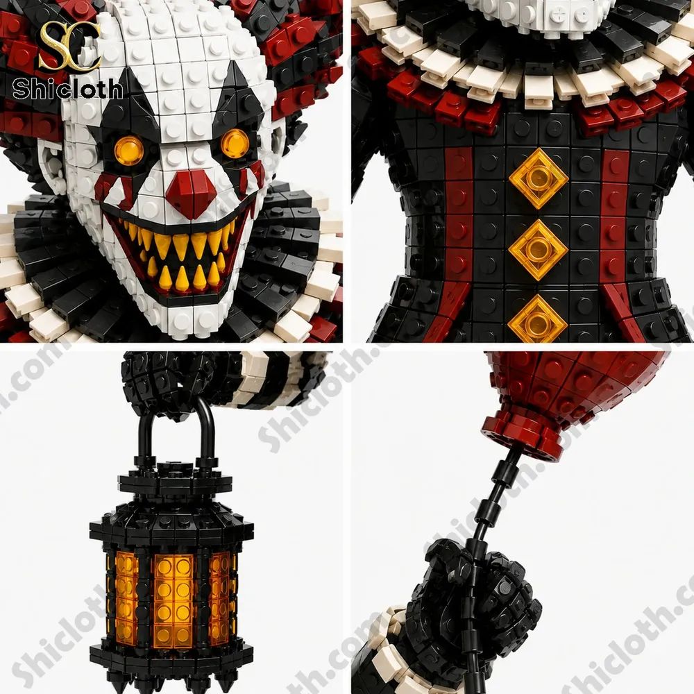 The Crimson Balloon Creepy Clown Building Set