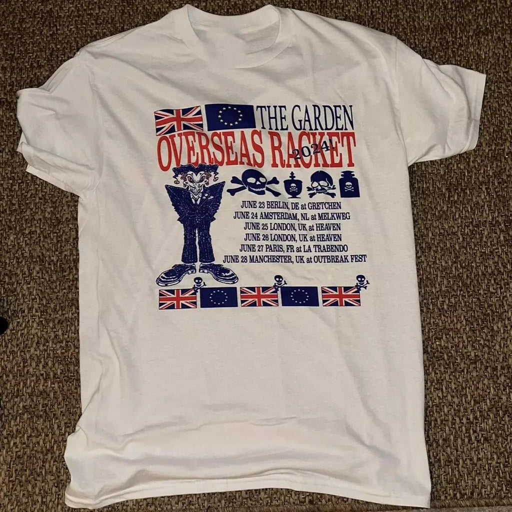 The Garden Band Overseas Racket T Shirt Full Size S-5XL