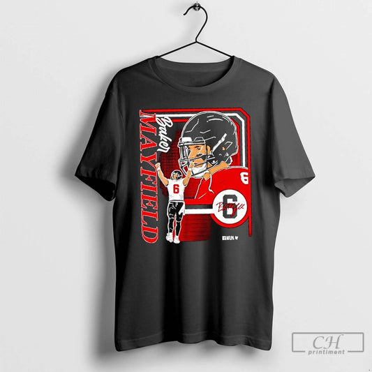 Classic Baker Mayfield Tampa Bay Retro Baller Collage Frame Signature T Shirts