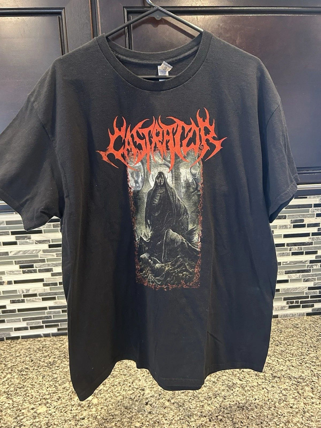 Castrator Band Shirt Men XL Death Metal Rock Punk Defiling North America 2023