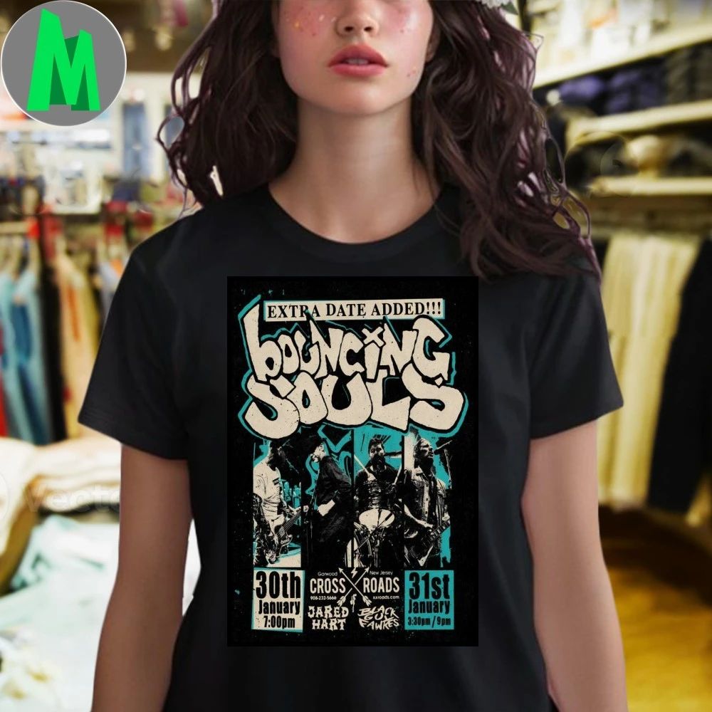 Original The Bouncing Souls Event Garwood NJ On Jan 30-31 2026 Poster Shirt
