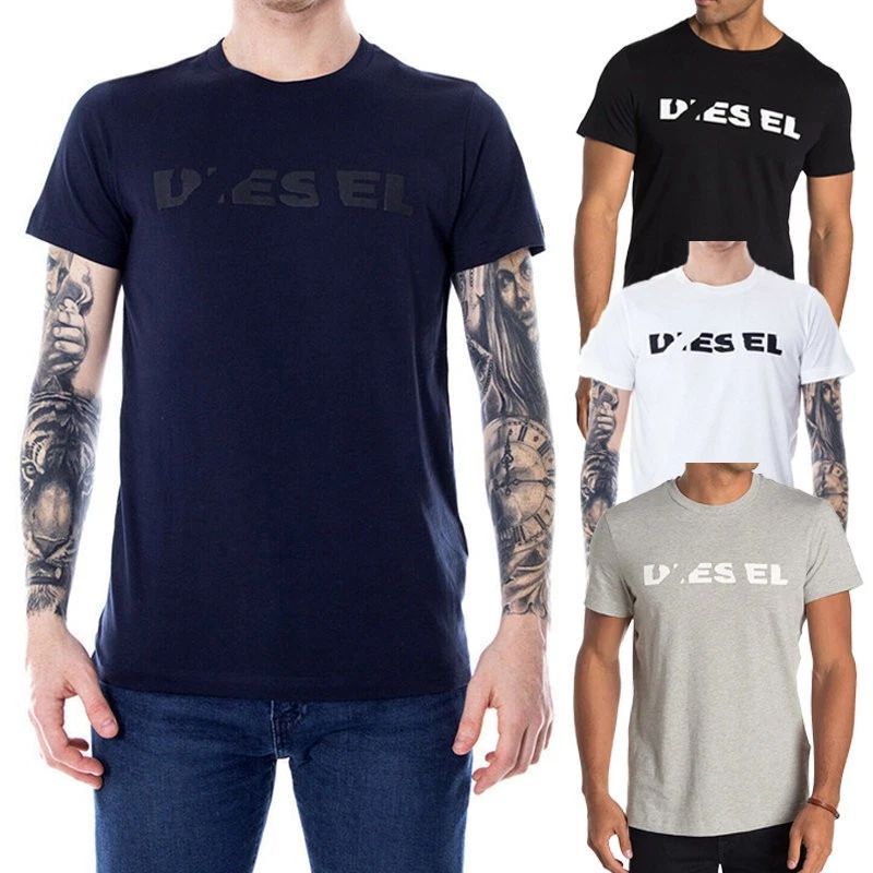 DIESEL T DIEGO BROK Mens T Shirt Short Sleeve Casual Cotton Tees Summer Top NEW