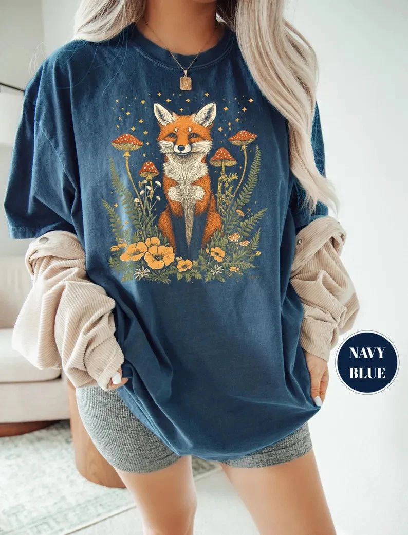 Boho Woodland Fox Bohemian Nature Animal Comfort Tee