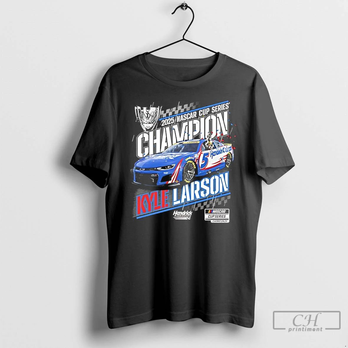 Classic Kyle Larson 2025 Nascar Cup Series Champion T Shirts