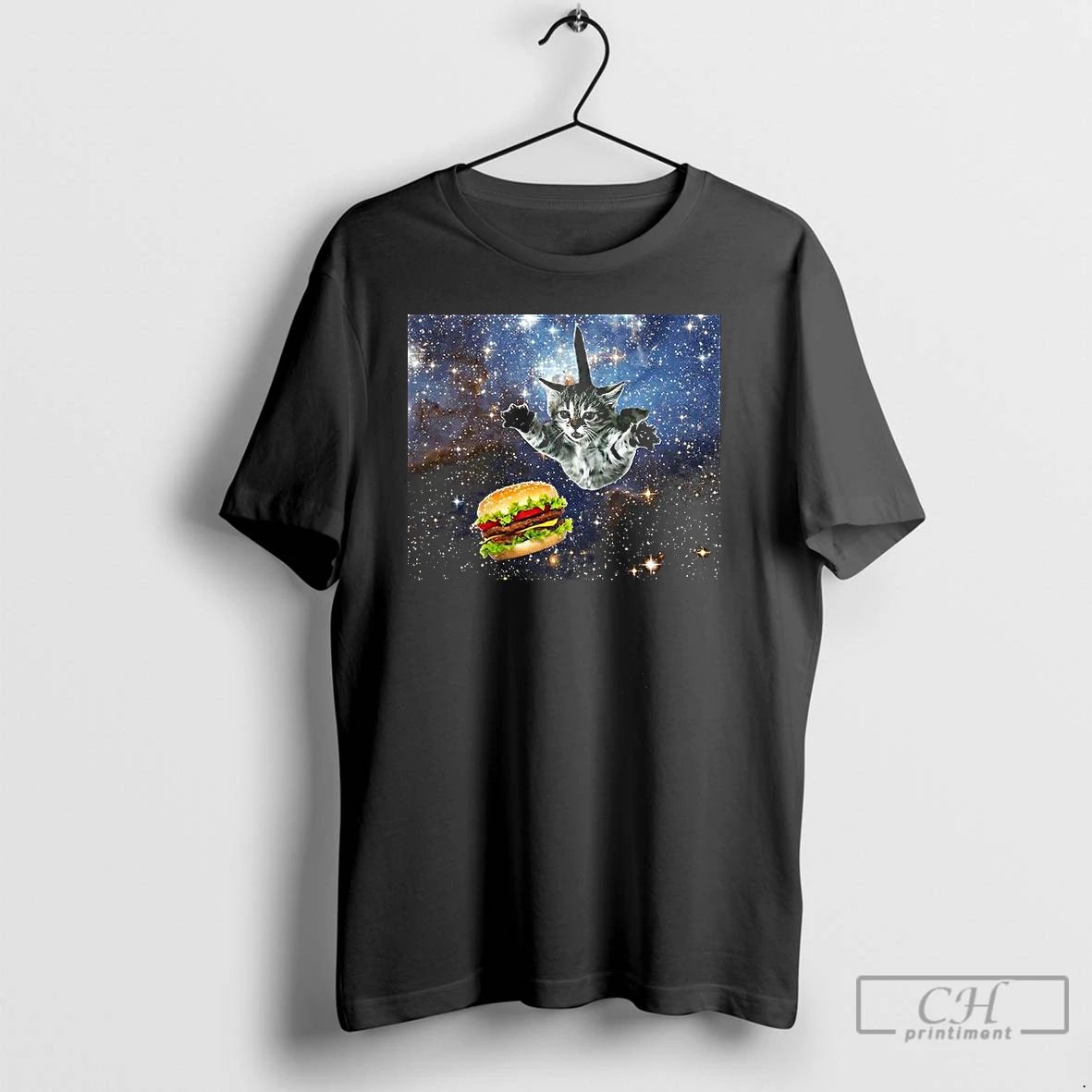 Classic Silly Cats Hamburger Space T Shirts