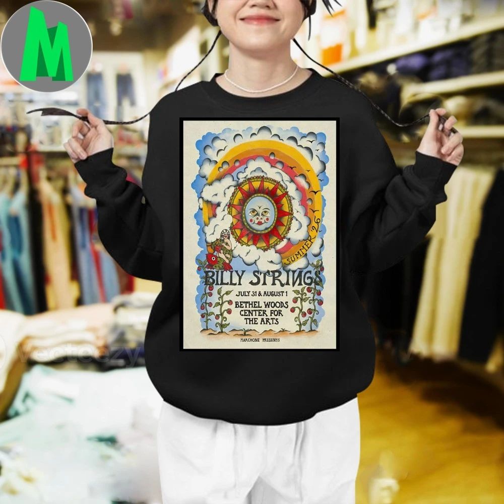 Billy Strings Bethel Woods Center For The Arts Bethel Ny Jul 31-aug 1 2026 Poster Shirt