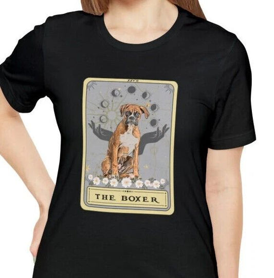 Boxer Dog Shirt Boxer Mom tShirt Boxer Dog Tarot Card Shirt Boxer Lover t-Shirt