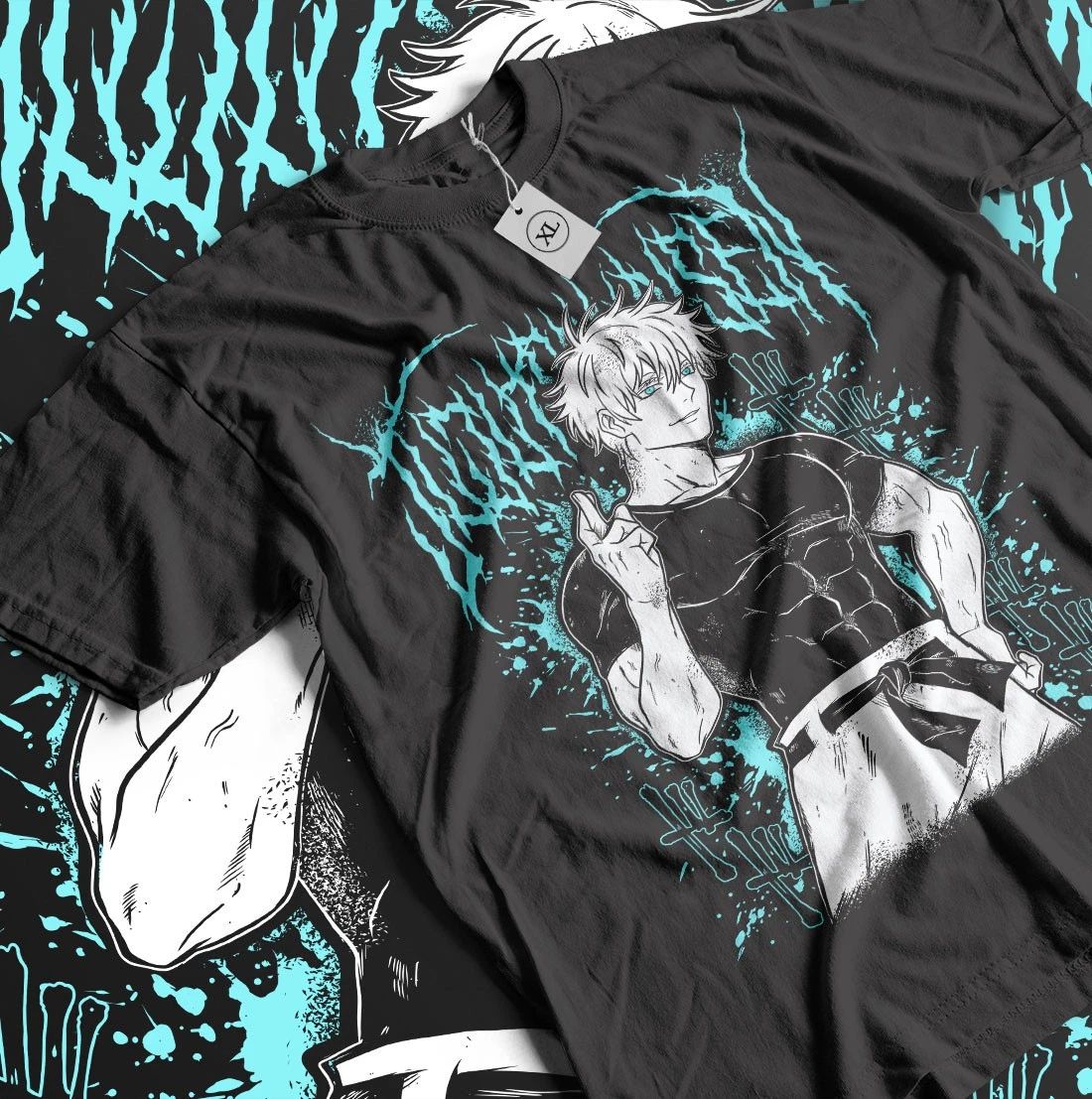 Gojo Satoru T-Shirt Jujutsu Kaisen Nanami Anime Horror Funny Gift Shirt All Size