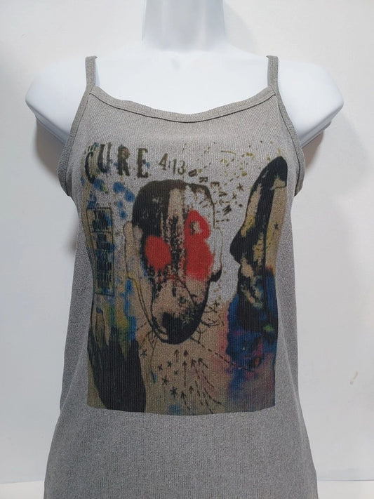 The cure tank top ribbed the cure  shirt the cure crop any size  xs through xl