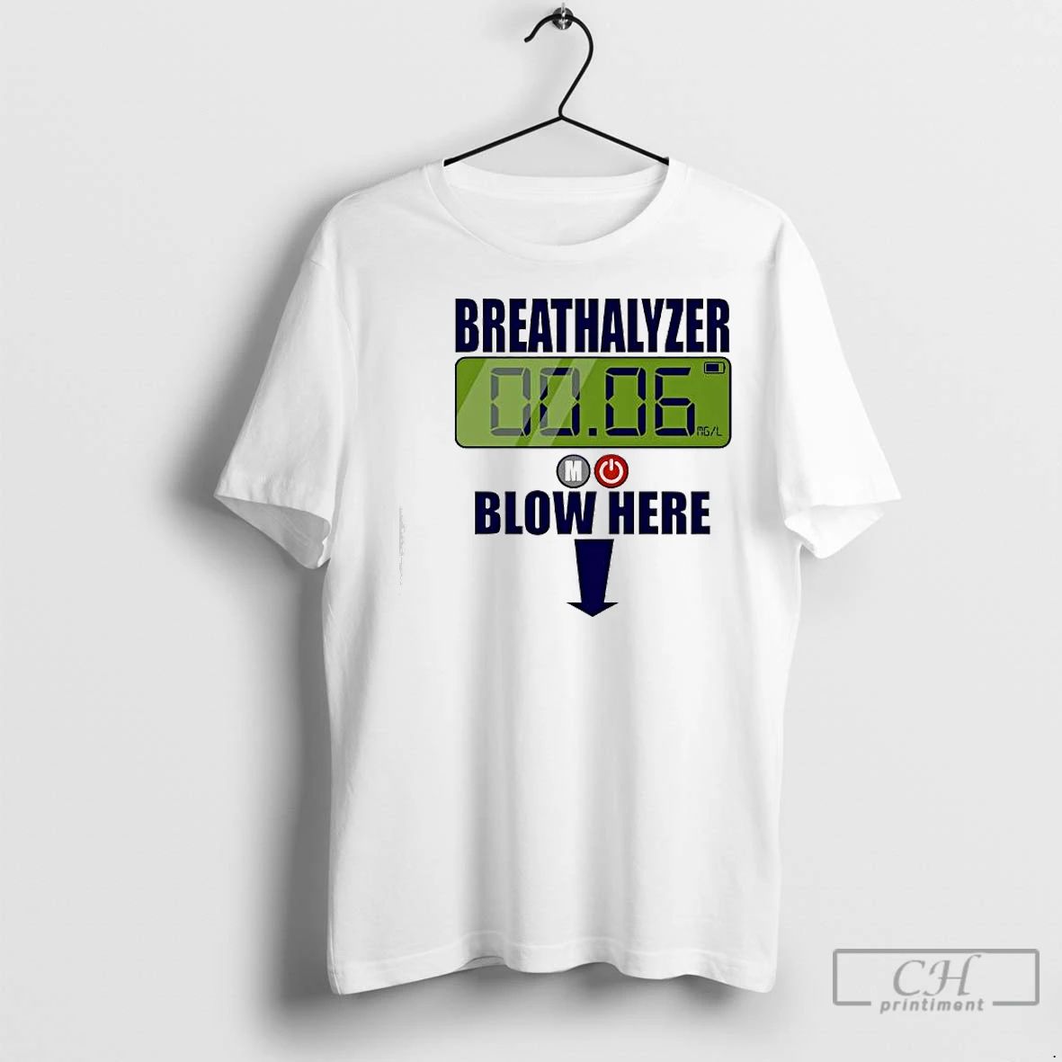 Premium Breathalyzer Blow Here Drop Graphic