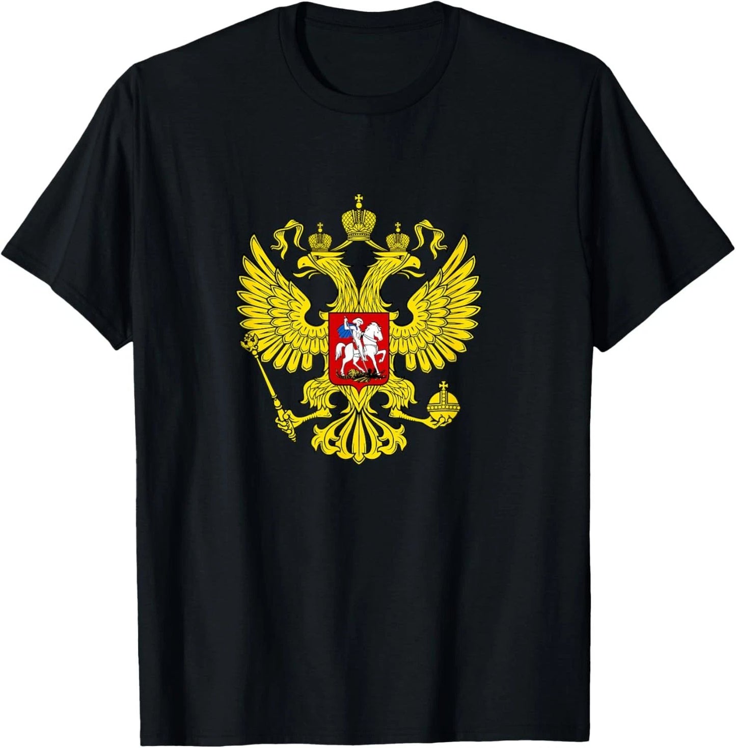 Imperial Russian Eagle American USSR Soviet CCCP Novelty T-Shirt